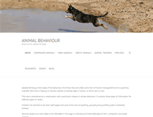 Tablet Screenshot of animalbehaviour.net
